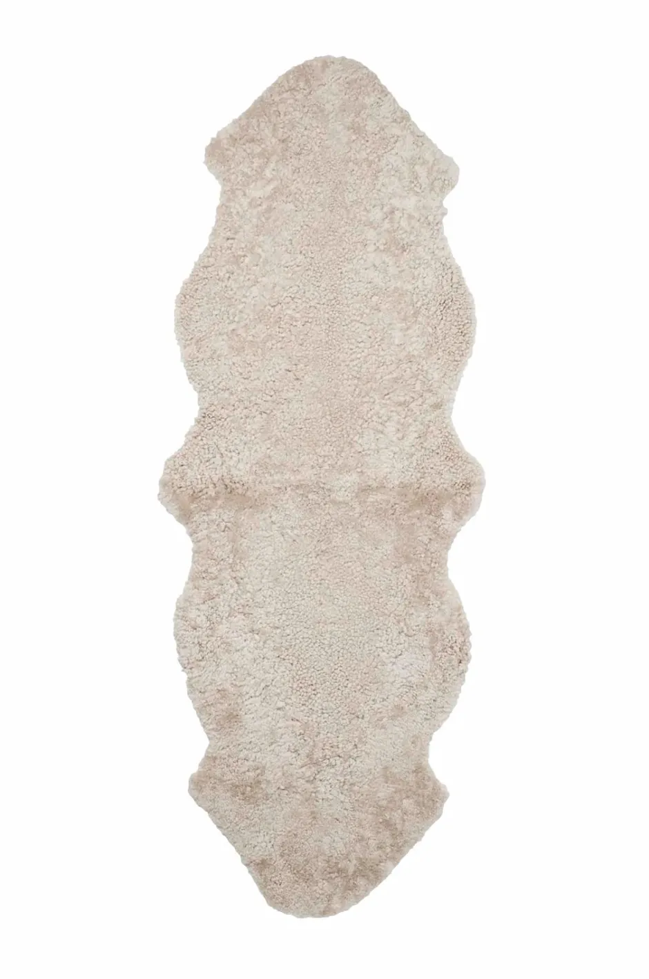 Fåreskind Curly Dobbelt Skind & Skindtæpper