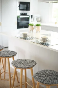 Hot Rund siddepude Curly 4-pak Udemøbler & Have|Møbeltekstiler