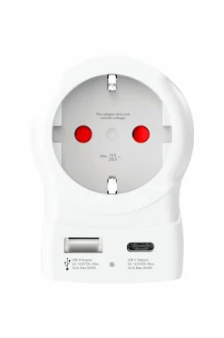 SKROSS Rejseadapter USB-A/USB-C 20W^ Mobiltelefoner, Tablets & Tilbehør