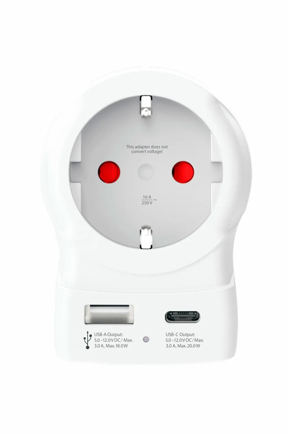 Clearance Rejseadapter USB-A/USB-C 20W Mobiltelefoner, Tablets & Tilbehør