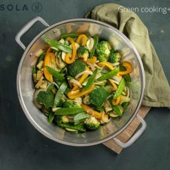 Sola Wok Green Cooking med låg 32 cm^ Pander & Gryder