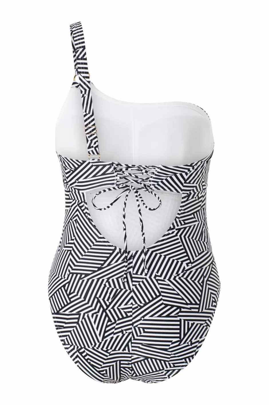 Speedo Badedragt Shaping Printed Asymmetric 1 Piece^Dame Badetøj|Badetøj