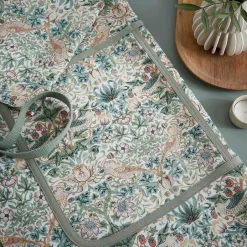 Spode Forklæde Morris & Co Strawberry Thief Cochineal /Willow^ Køkkentekstiler