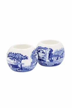 Spode Fyrfadsstager Blue Italian 6 cm x 7,5 cm, 2-pak^ Lysestager & Lanterner