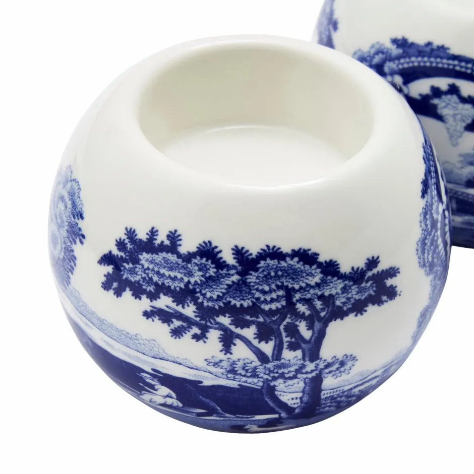 Spode Fyrfadsstager Blue Italian 6 cm x 7,5 cm, 2-pak^ Lysestager & Lanterner