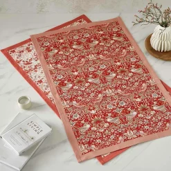 Spode Viskestykker Morris & Co Strawberry Thief Sæt med 2 stk.^ Køkkentekstiler