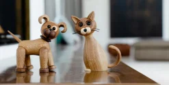 Clearance Trædekoration Kat Lucky The Cat 15,9 cm Pynteting