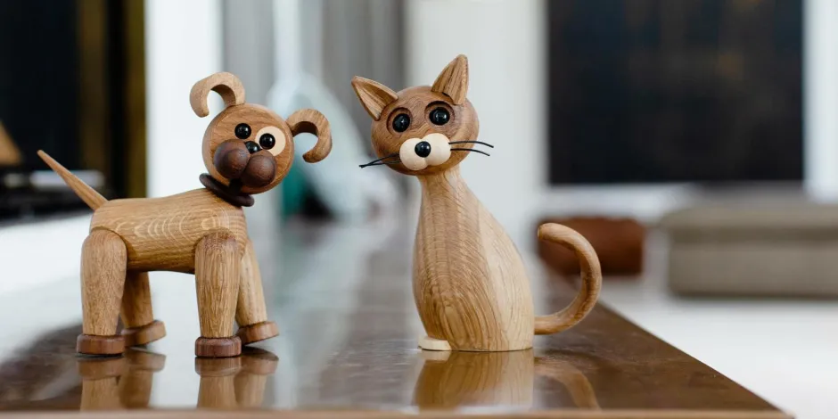 Clearance Trædekoration Kat Lucky The Cat 15,9 cm Pynteting