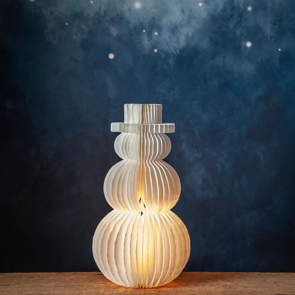 Star Trading Dekoration Snowman 50cm^ Julebelysning