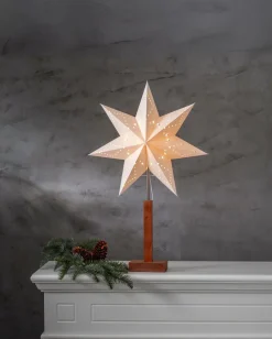 Star Trading Karo Stjerne på fod 70 cm^ Julebelysning