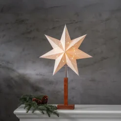 Star Trading Karo Stjerne på fod 70 cm^ Julebelysning