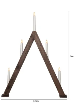 Star Trading Lysestage Albo 66cm^ Julebelysning