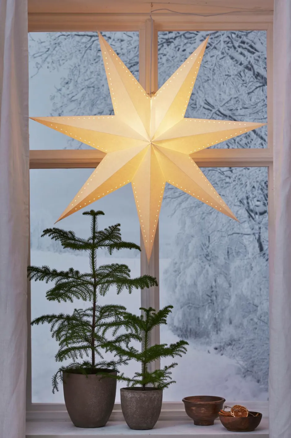 Star Trading Paperstar Mika 90cm^ Julebelysning