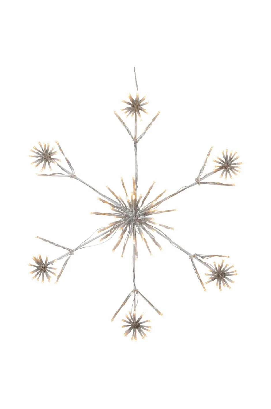 Star Trading Siluet Flower Snowflake 60 cm^ Lyskæder