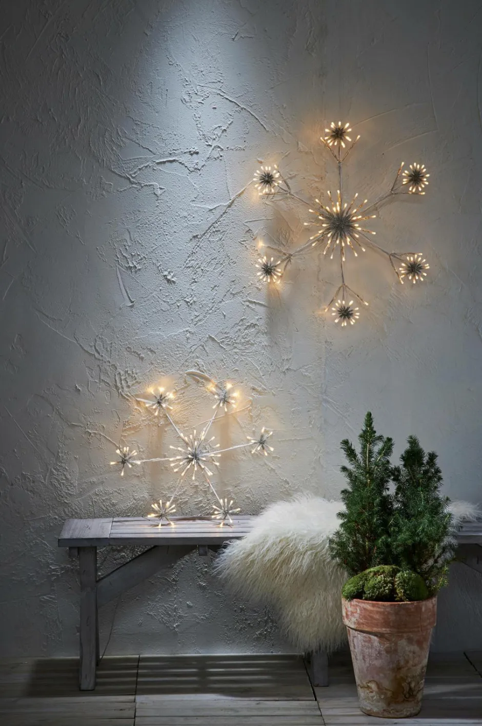 Clearance Siluet Flower Snowflake 50cm Lyskæder