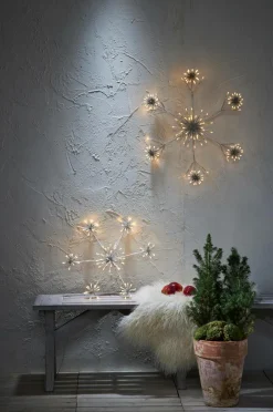 Clearance Siluet Flower Snowflake 50cm Lyskæder