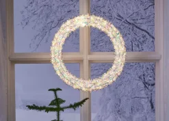 Online Udendørs krans Magic 45cm Julebelysning