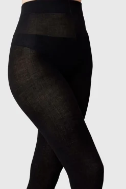 Swedish Stockings Strømpebukser Ylva Wool Fishbone Tights^Dame Strømpebukser
