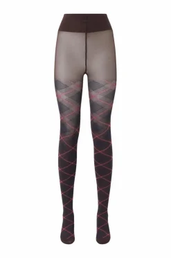 Swedish Stockings Strømpebukser Franka Check Tights^Dame Strømpebukser