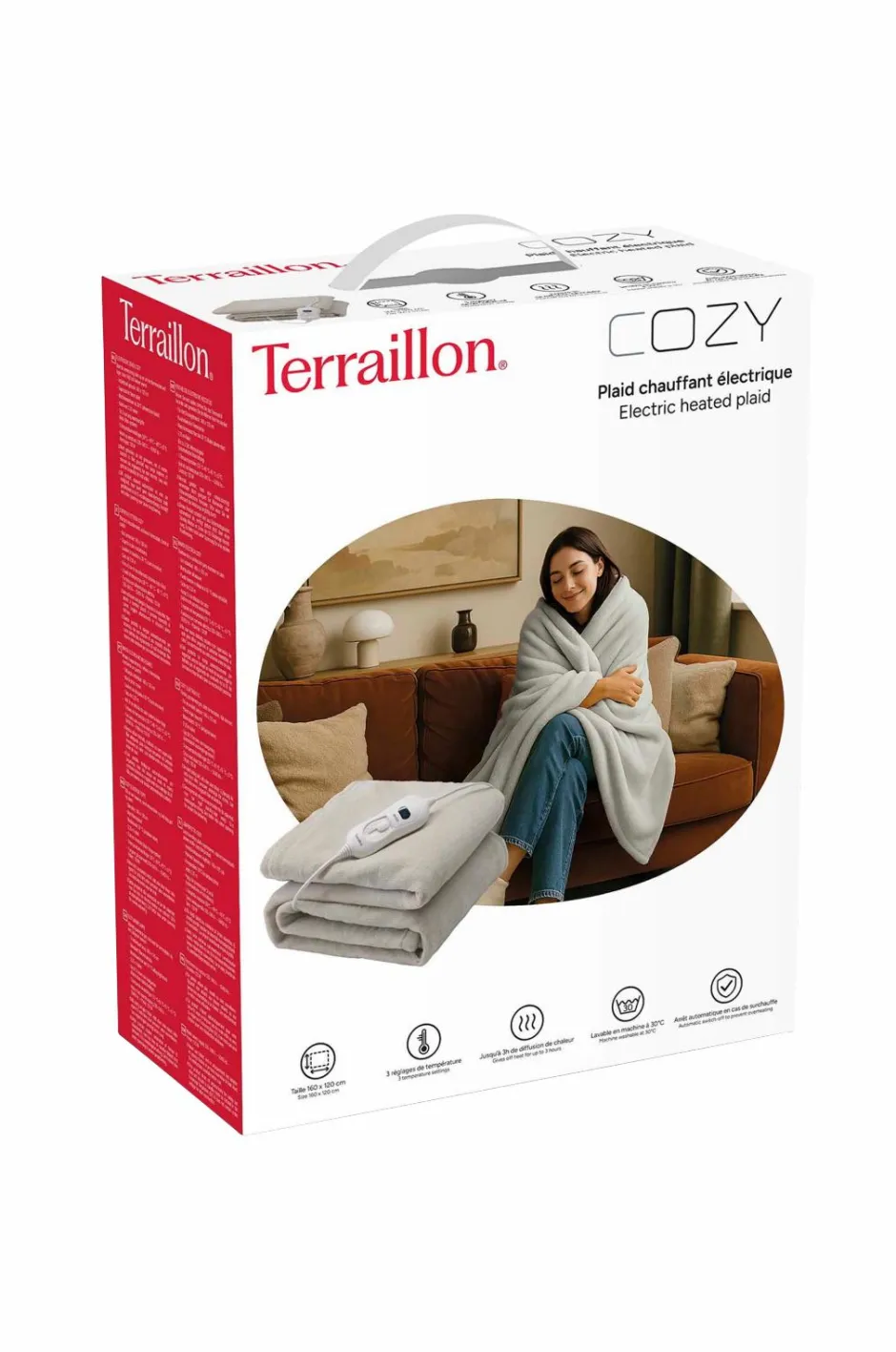 Terraillon Varmetæppe Cozy 160x120cm^ Personlig Pleje