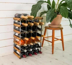 Vinreol 30 flasker samlet Småopbevaring