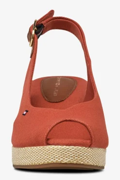 Clearance Sandal med hæl Flag Mid Wedge Espad Slingback Dame Sandaler & Sandaler Med Hæl