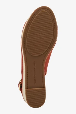 Clearance Sandal med hæl Flag Mid Wedge Espad Slingback Dame Sandaler & Sandaler Med Hæl