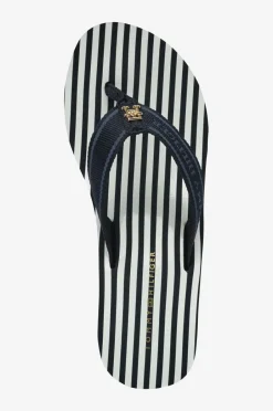 Tommy Hilfiger Sandal med hæl TH Stripes Wedge Beach Sandal^Dame Højhælede Sko