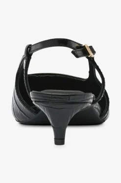 Tommy Hilfiger Slingbacks Croc Slanted Heel^Dame Højhælede Sko|Sandaler & Sandaler Med Hæl