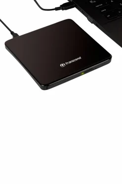 Transcend Ekstern Slim CD/DVD Brænder (TS8XDVDS-K)^ Computertilbehør
