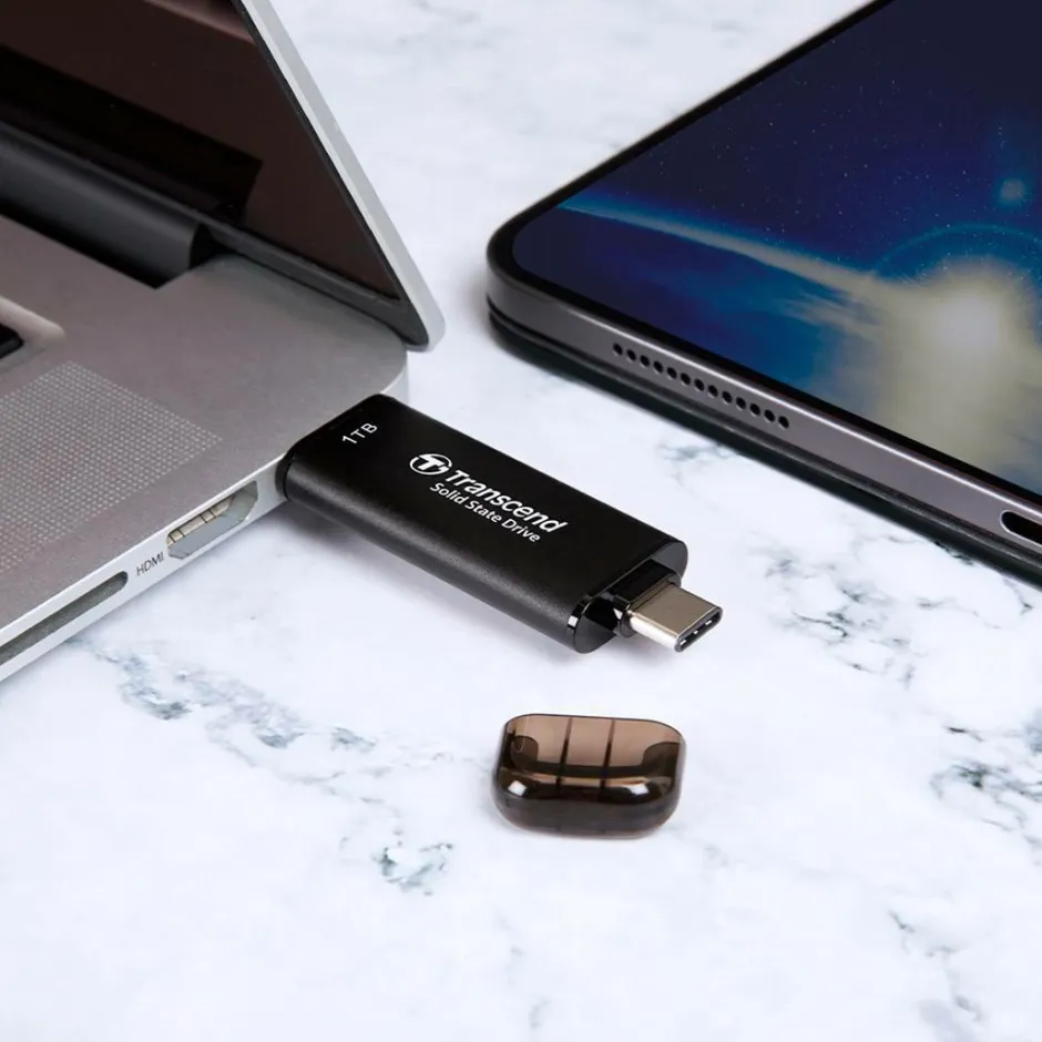 Transcend SSD Bærbar ESD310C - 2TB^ Computertilbehør