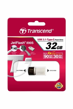 Clearance USB-hukommelse (USB3+Type-C) 32 GB Computertilbehør