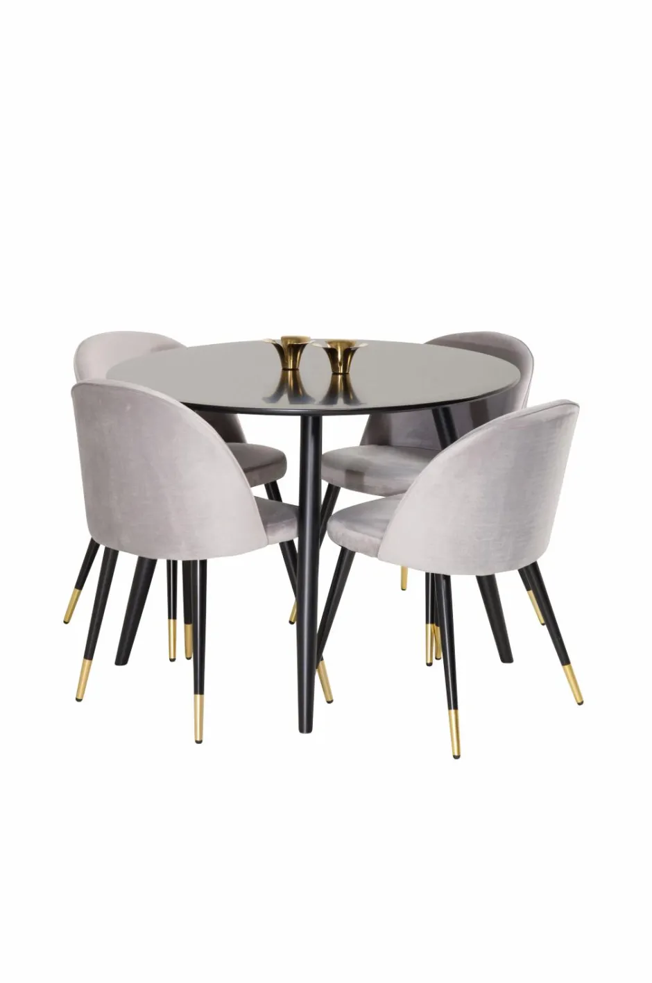 Sale Spisebordssæt Plaza med 4 stole Velvet Spisegrupper