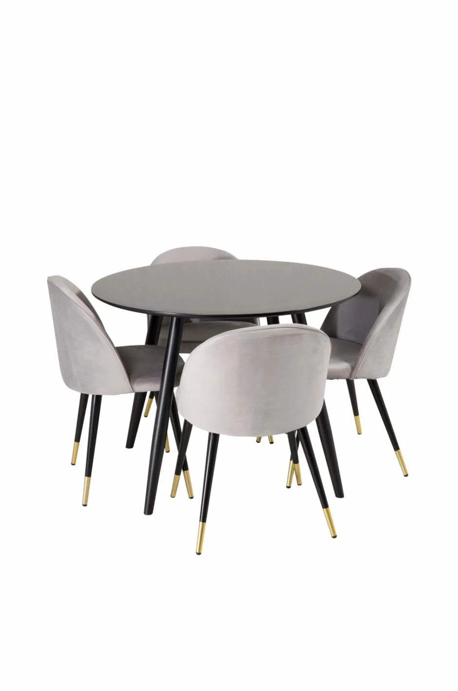 Sale Spisebordssæt Plaza med 4 stole Velvet Spisegrupper