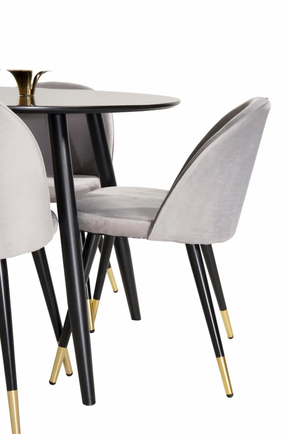 Sale Spisebordssæt Plaza med 4 stole Velvet Spisegrupper