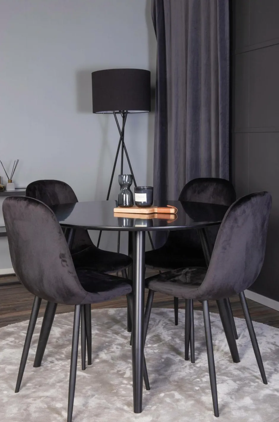 Discount Spisebordssæt Plaza med 4 stole Polar Spisegrupper