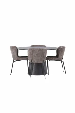 Spisegruppe Lanzo med 4 stole Modesto Spisegrupper