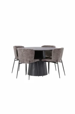 Spisegruppe Lanzo med 4 stole Modesto Spisegrupper