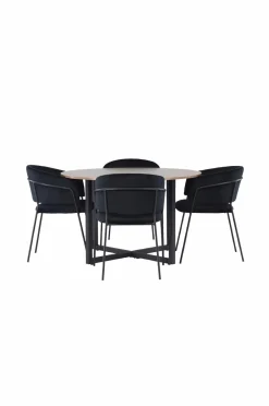 Outlet Spisegruppe Durango med 4 stk. stole Selma Spisegrupper