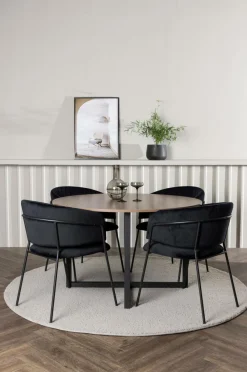 Outlet Spisegruppe Durango med 4 stk. stole Selma Spisegrupper