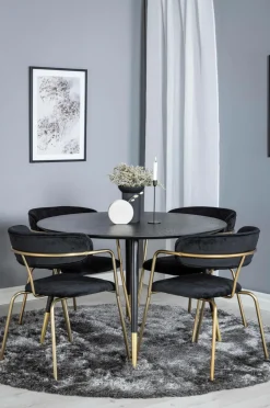 Outlet Spisegruppe Dipp med 4 stk. stole Arrow Spisegrupper