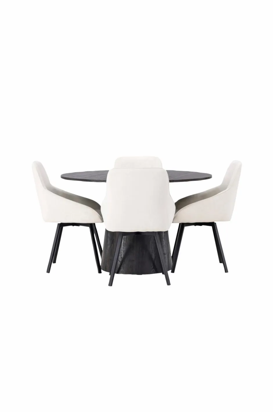 Sale Spisegruppe Lanzo med 4 stole Rosie Spisegrupper