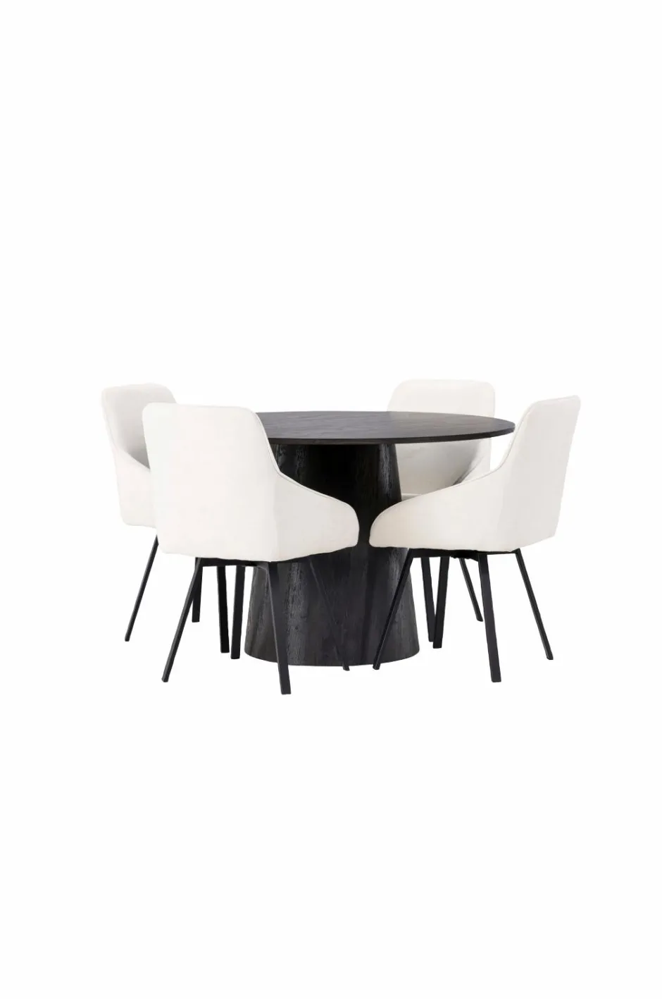 Sale Spisegruppe Lanzo med 4 stole Rosie Spisegrupper