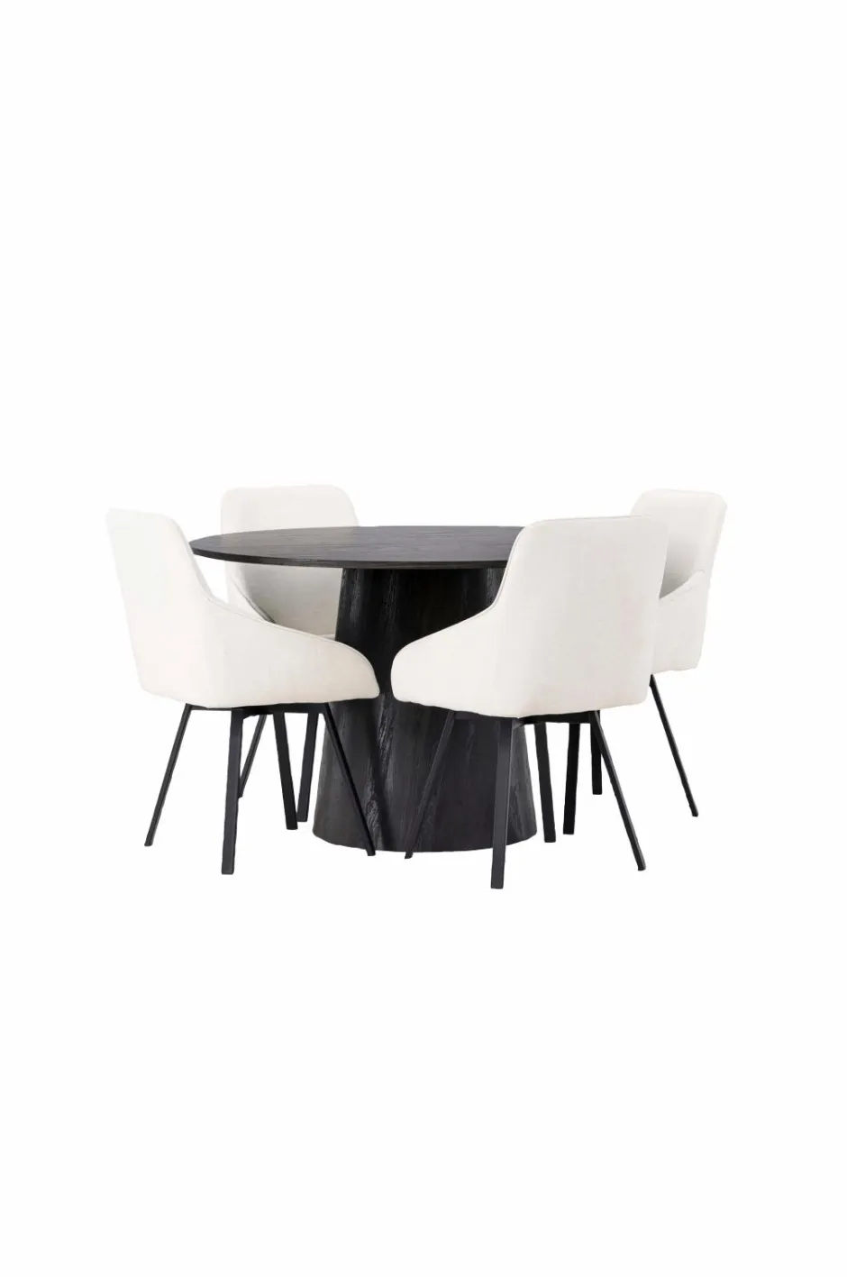 Sale Spisegruppe Lanzo med 4 stole Rosie Spisegrupper
