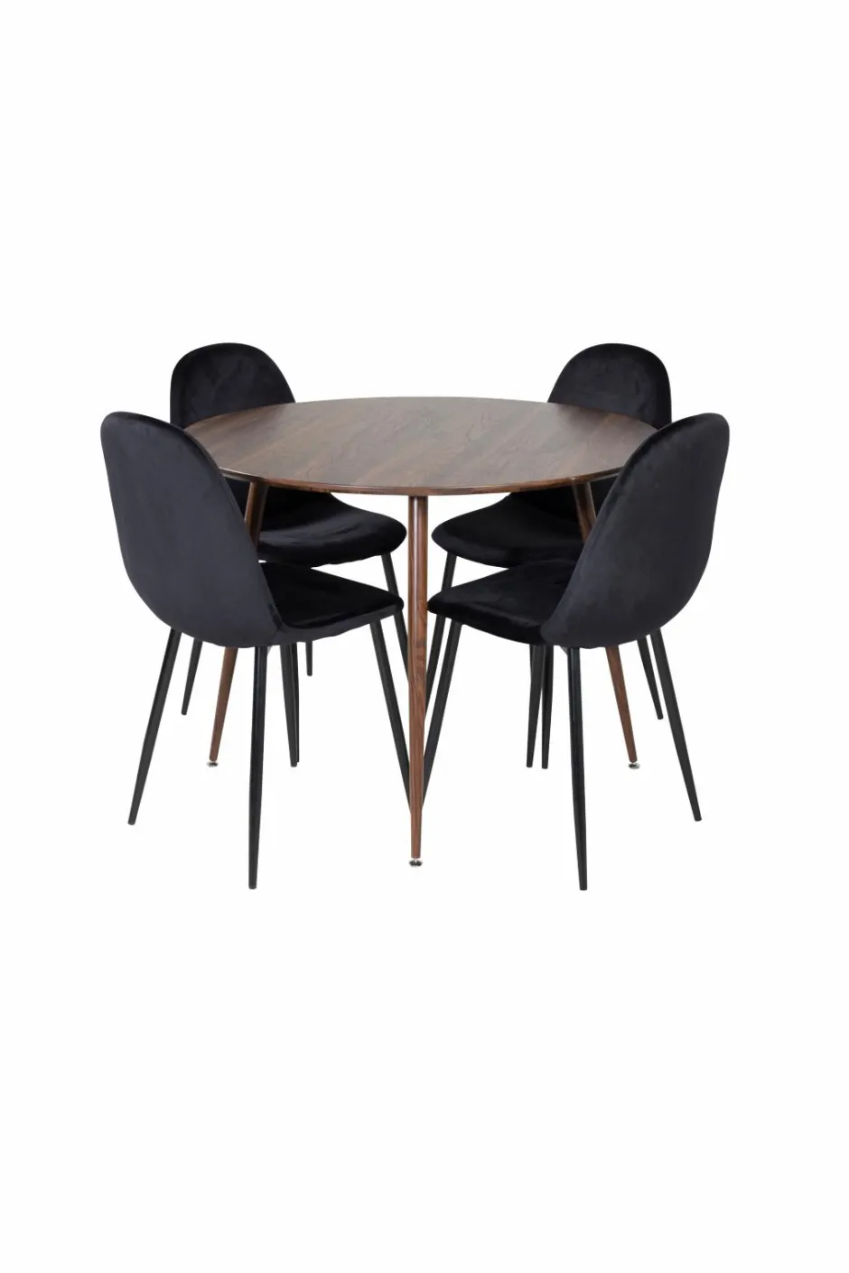 Discount Spisegruppe Plaza med 4 stole Polar Spisegrupper
