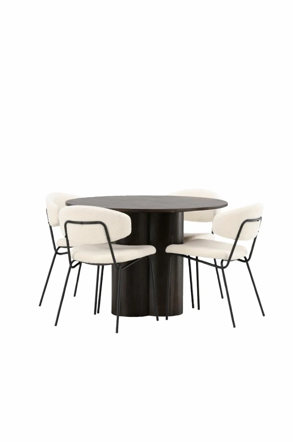 Venture Home Spisegruppe Olivia med 4 stole Chico^ Spisegrupper