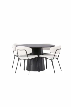 Spisegruppe Lanzo med 4 stole Chico Spisegrupper