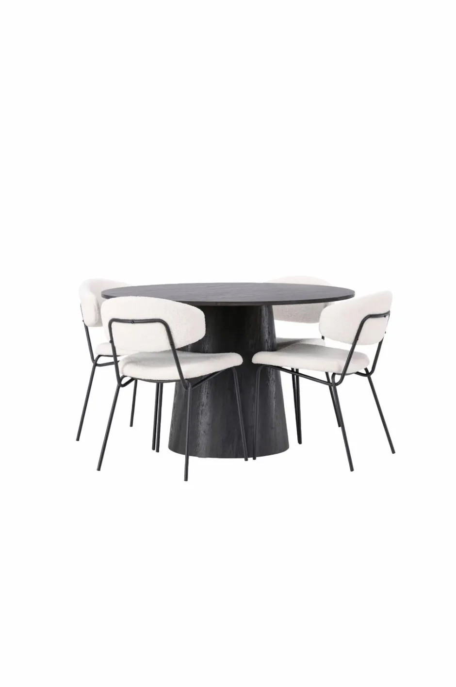 Spisegruppe Lanzo med 4 stole Chico Spisegrupper