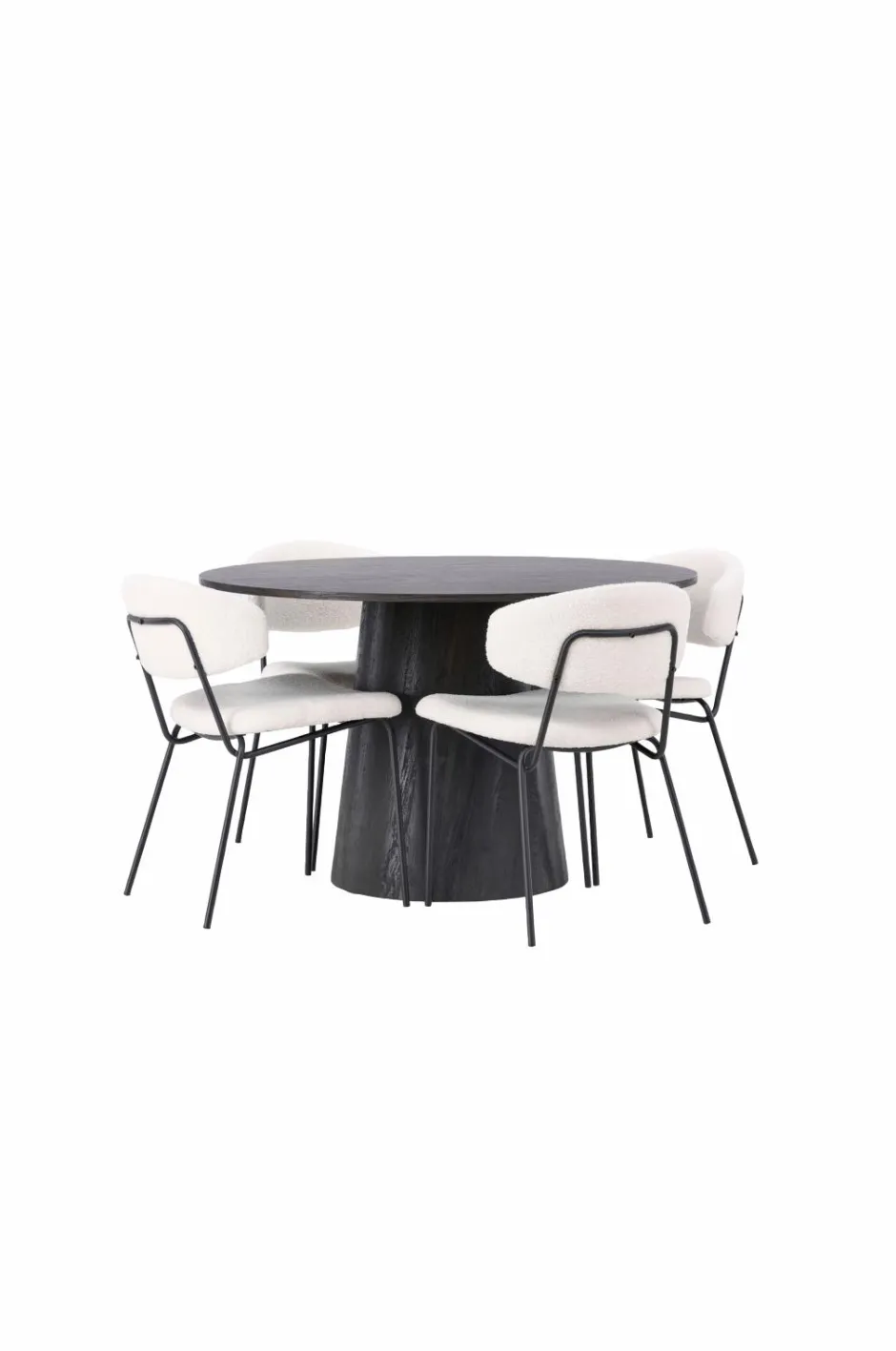 Spisegruppe Lanzo med 4 stole Chico Spisegrupper
