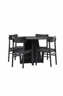 Outlet Spisegruppe Bootcut Round og stolene Montros Spisegrupper